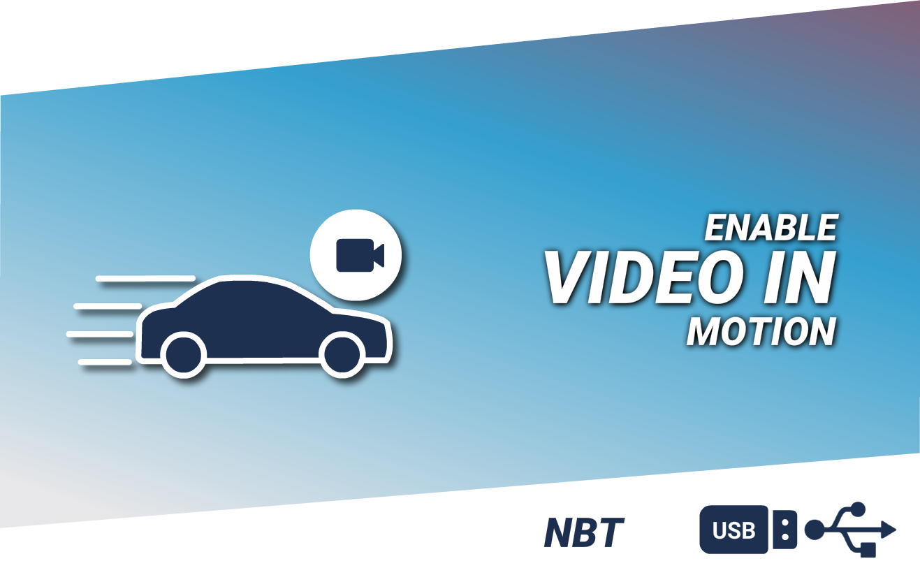 Picture of VIDEO IN MOTION ACTIVATION - NBT UNITS - USB CODING