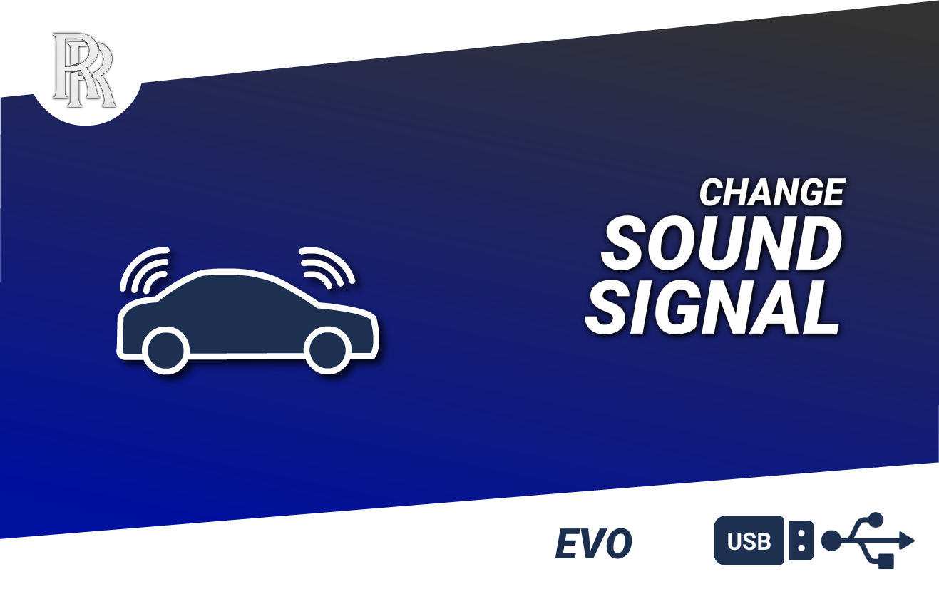 Picture of CHANGE BMW SOUND SIGNALS TO RR - USB CODING EVO UNITS