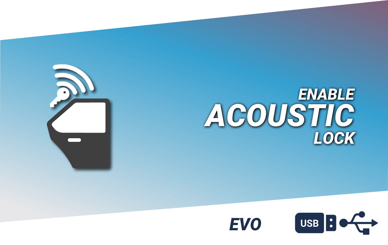 Picture of ENABLE ACOUSTICK LOCK - USB CODING EVO UNITS